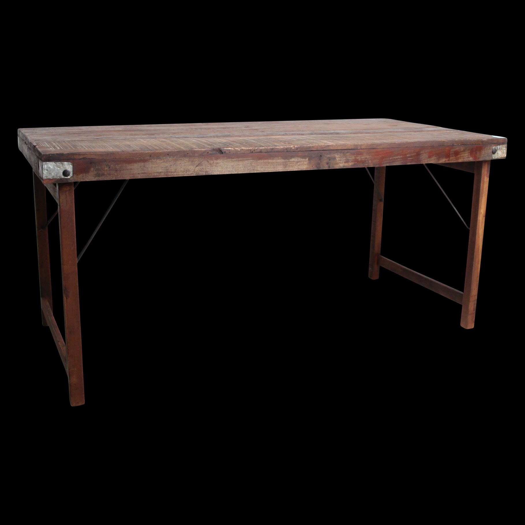 Eettafel M inklapbaar - Gerecycled hout - RAW