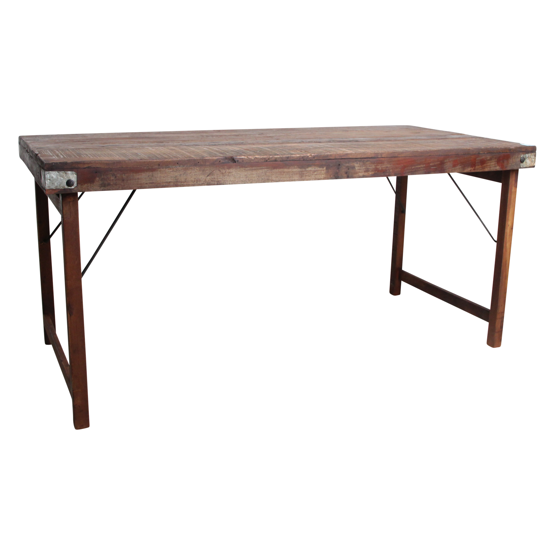 Table à manger M pliante – Bois recyclé – RAW