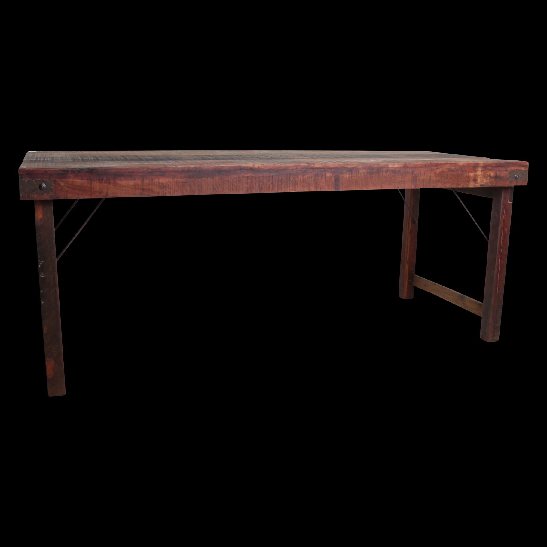 Eettafel XL inklapbaar - Gerecycled hout - RAW
