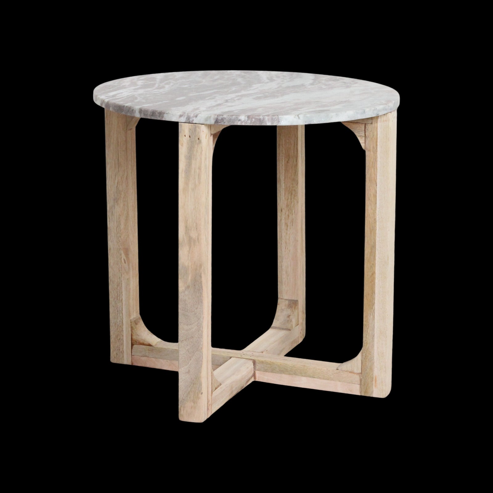 Bijzettafel Fantasie marmer, bruin - RAW