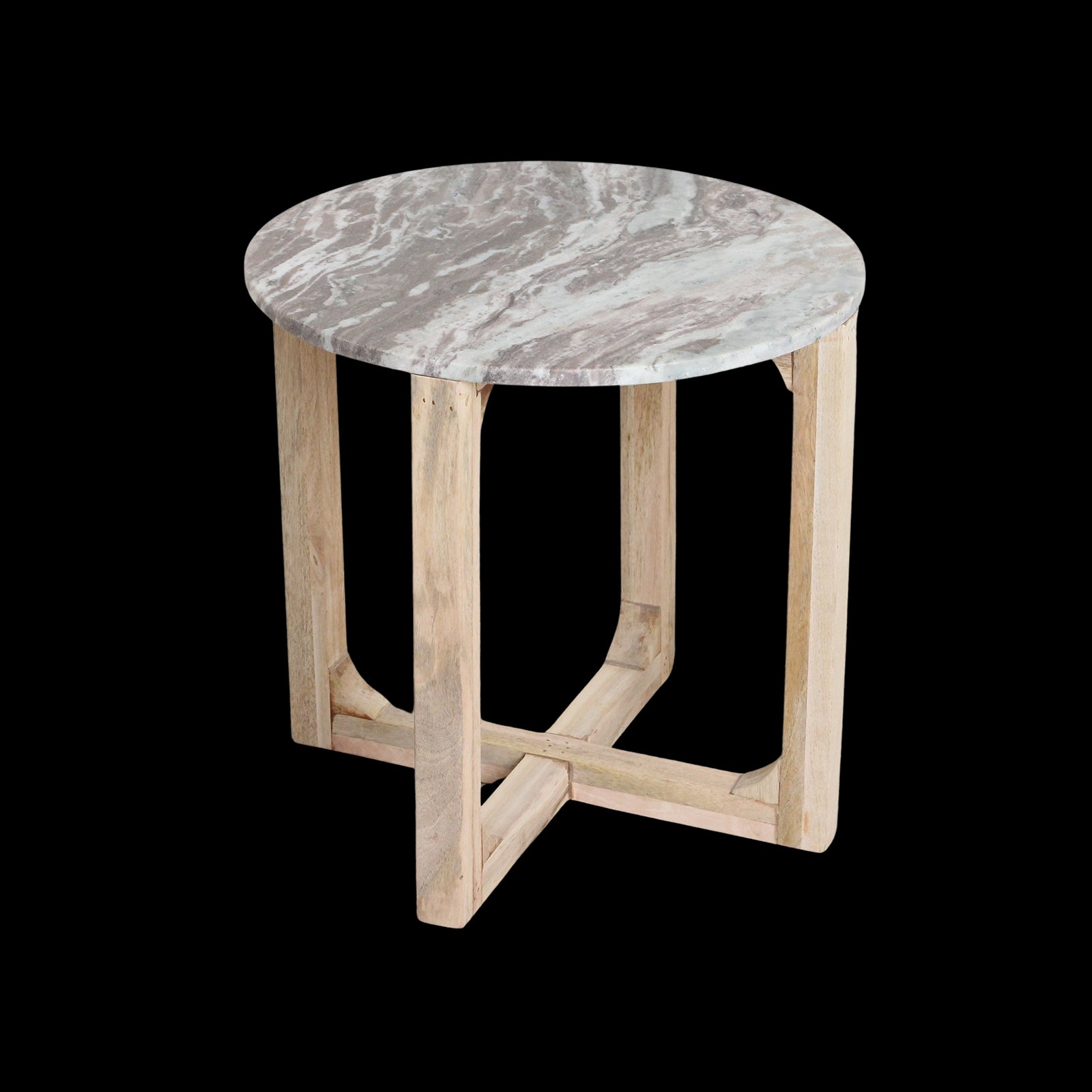 Bijzettafel Fantasie marmer, bruin - RAW