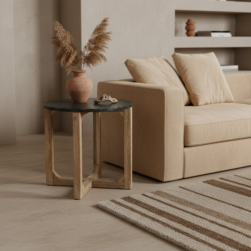 Bijzettafel marmer groen - RAW