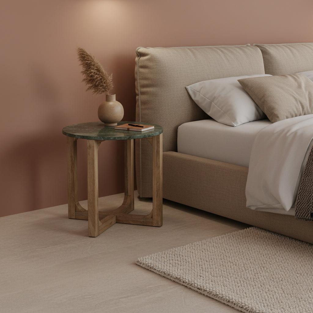 Bijzettafel marmer groen - RAW