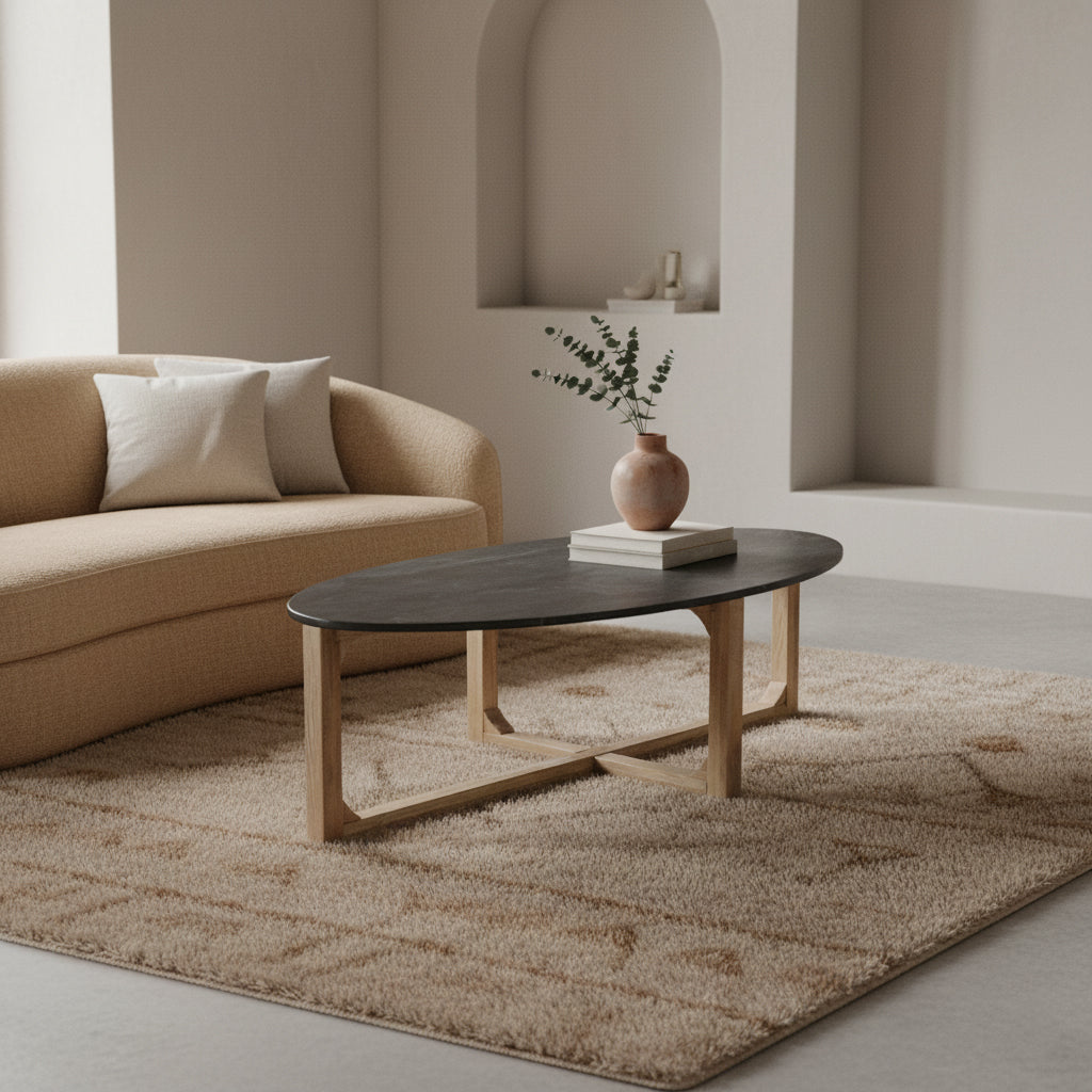 Salontafel marmer zwart - RAW