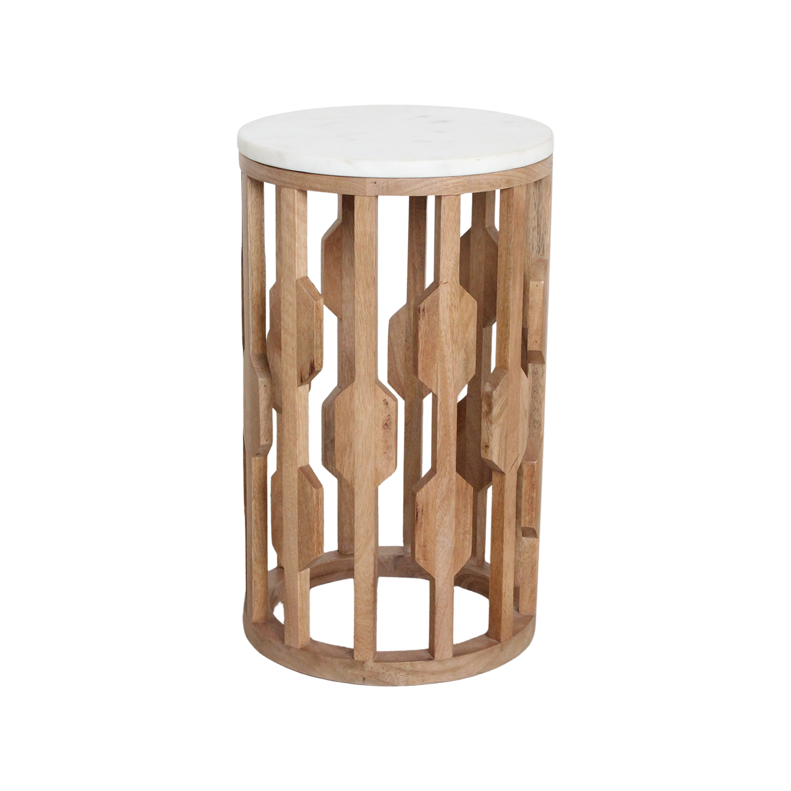 Table d’appoint Atjeh marbre, blanc - RAW