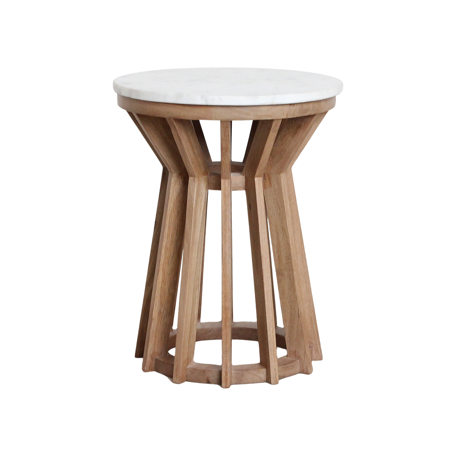 Table d’appoint Sarawak marbre, blanc - RAW