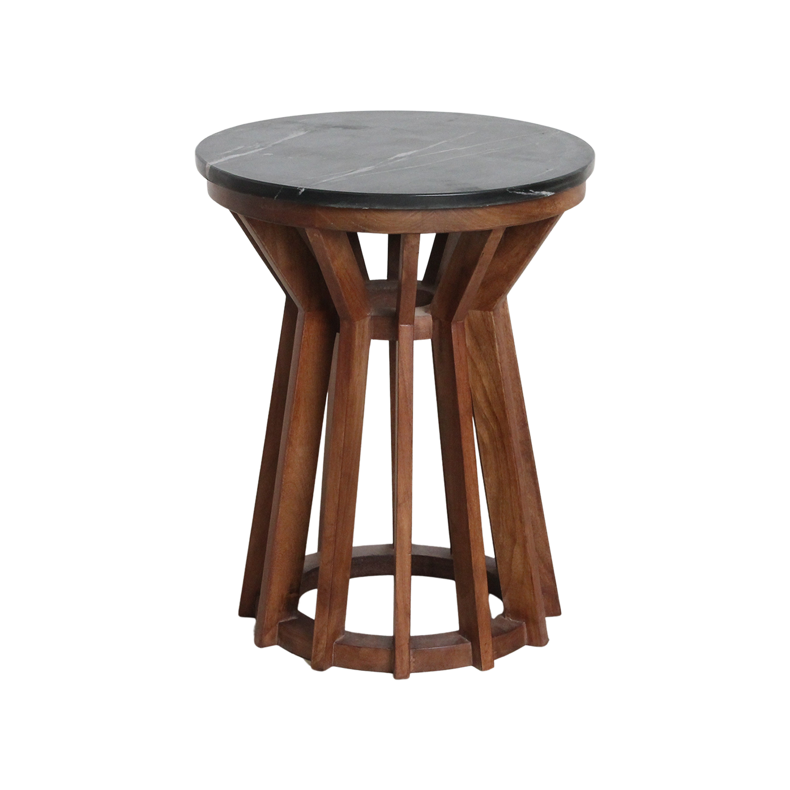 Table d’appoint Sabah marbre, noir - RAW