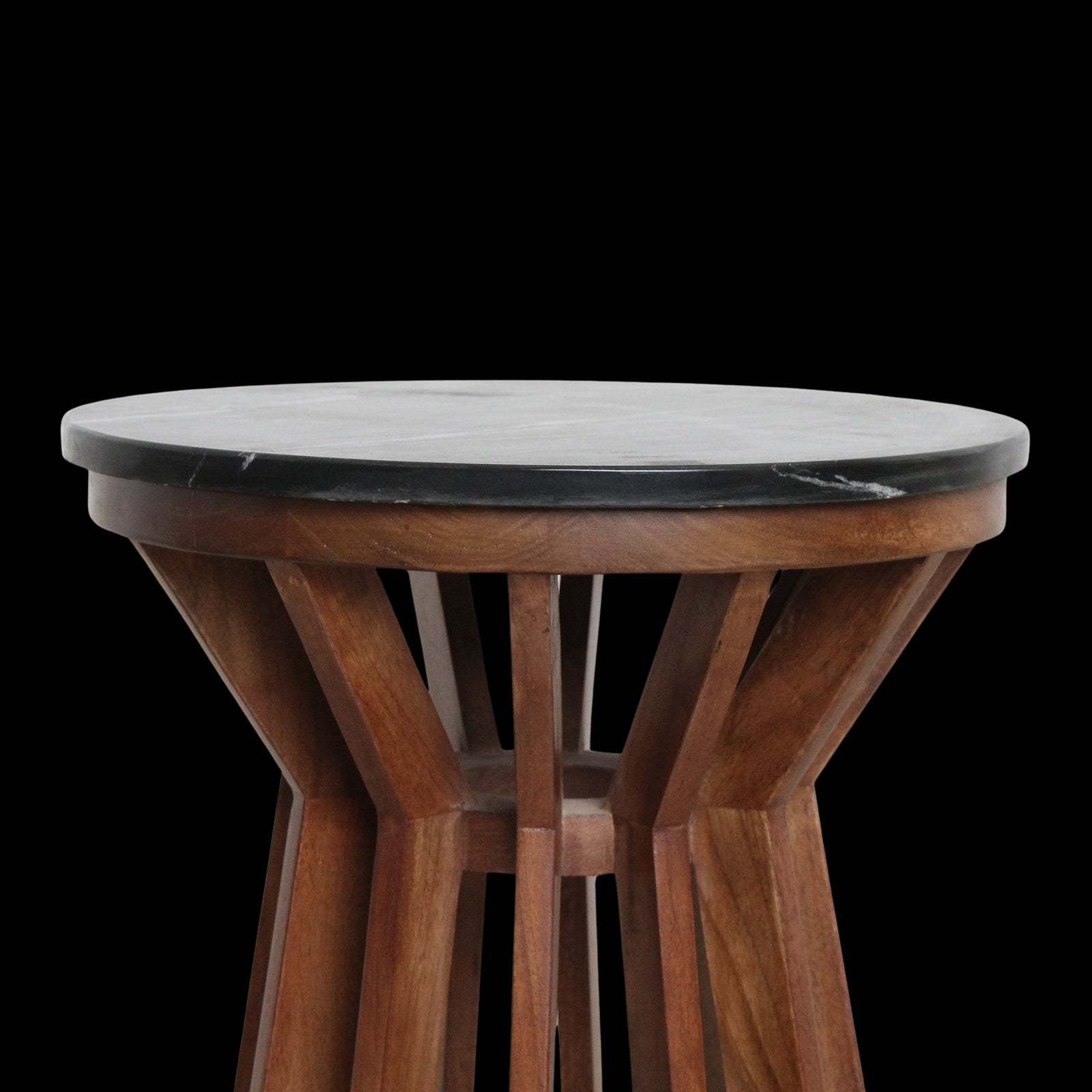 Bijzettafel Sabah marmer, zwart - RAW