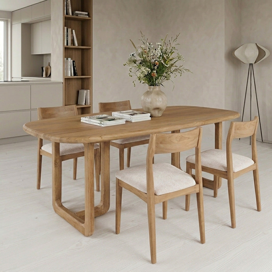 Winter teakhouten eettafel - 200 cm - RAW