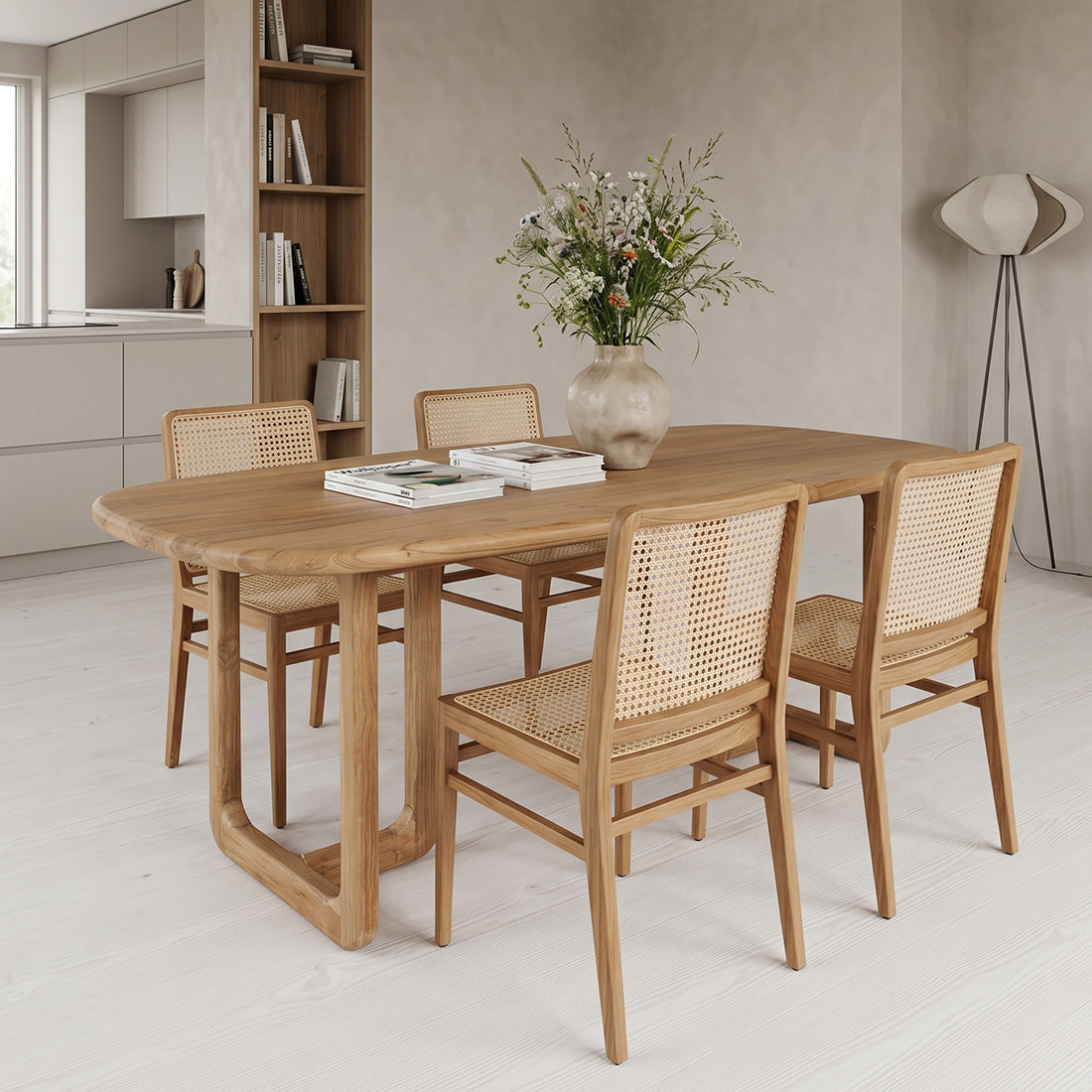 Winter teakhouten eettafel - 240 cm - RAW