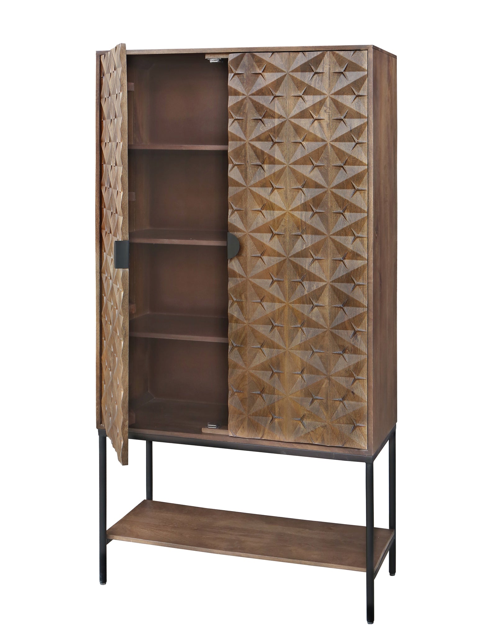 Bergkast Trinity, mango bruin walnoot - NW