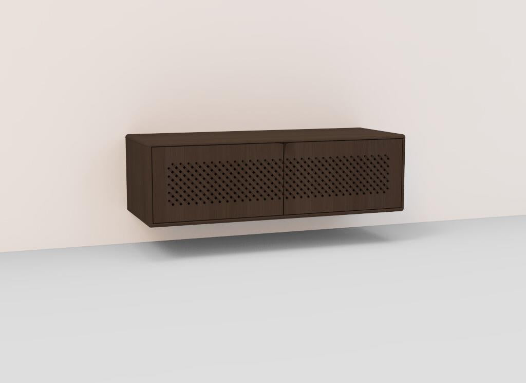 TV-kast Sento 2-deurs hangkast raster eik (4 kleuren) - THS