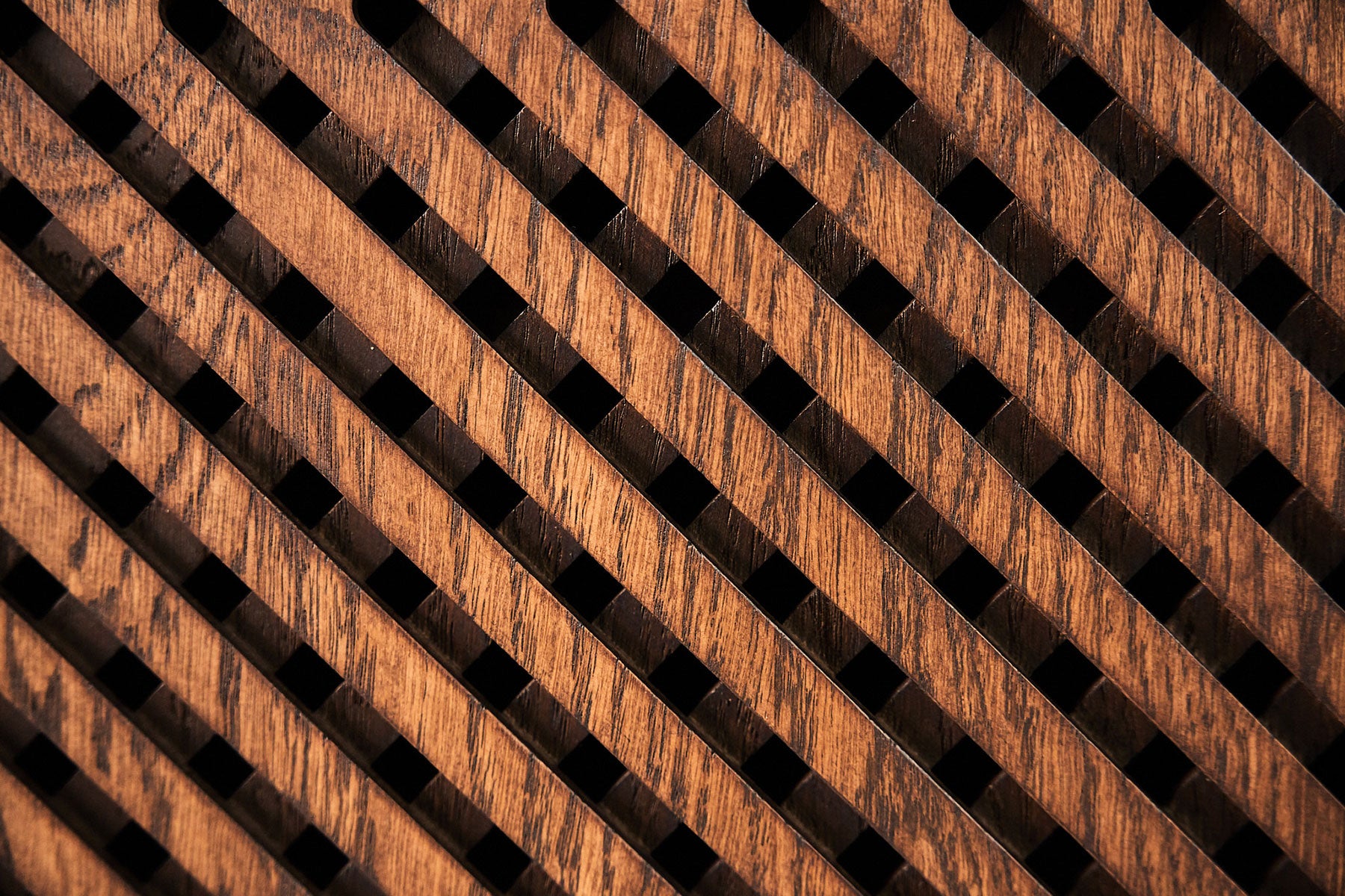 TV-kast Sento 4-deurs hangkast raster eik (4 kleuren) - THS