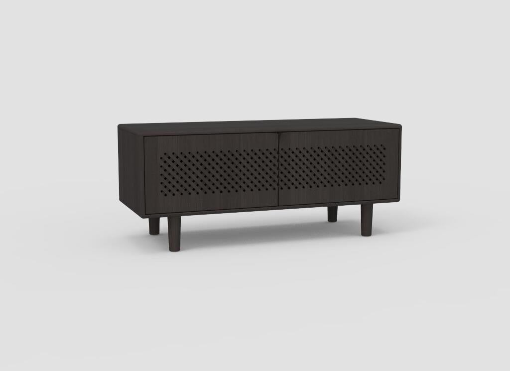 TV-kast Sento 2-deurs raster eik (4 kleuren) - THS