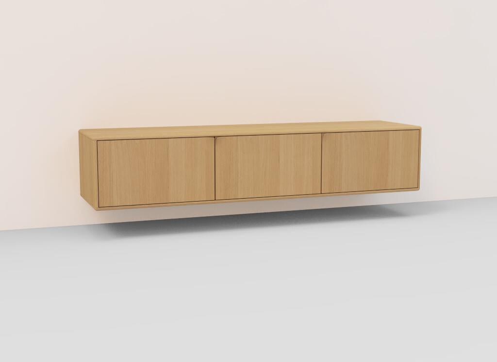 TV-kast Sento 3-deurs hangkast eik (4 kleuren) - THS