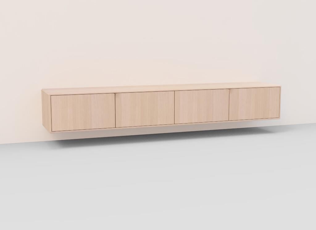 TV-kast Sento 4-deurs hangkast eik (4 kleuren) - THS