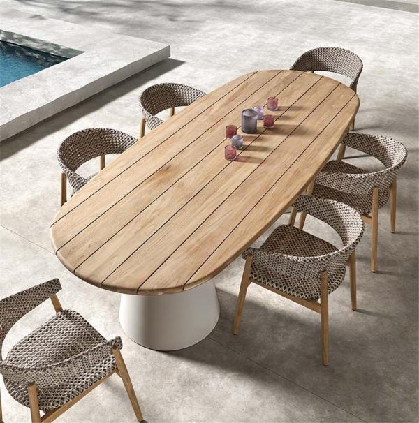 Tafel outdoor Pipa 260 teak naturel - VDC