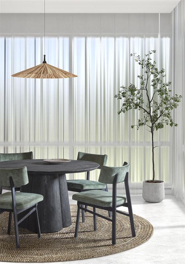 Table ronde noire Cobos - VDC