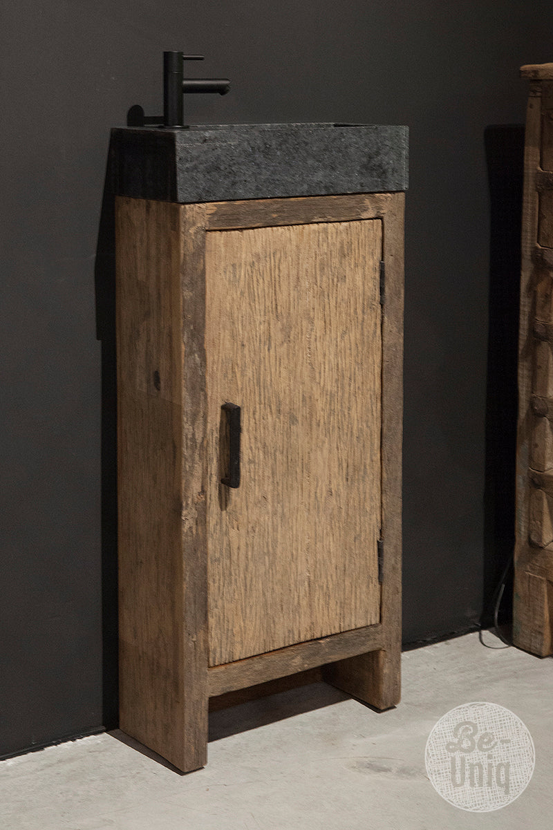 Toiletkastje met spoelbak met kraangat