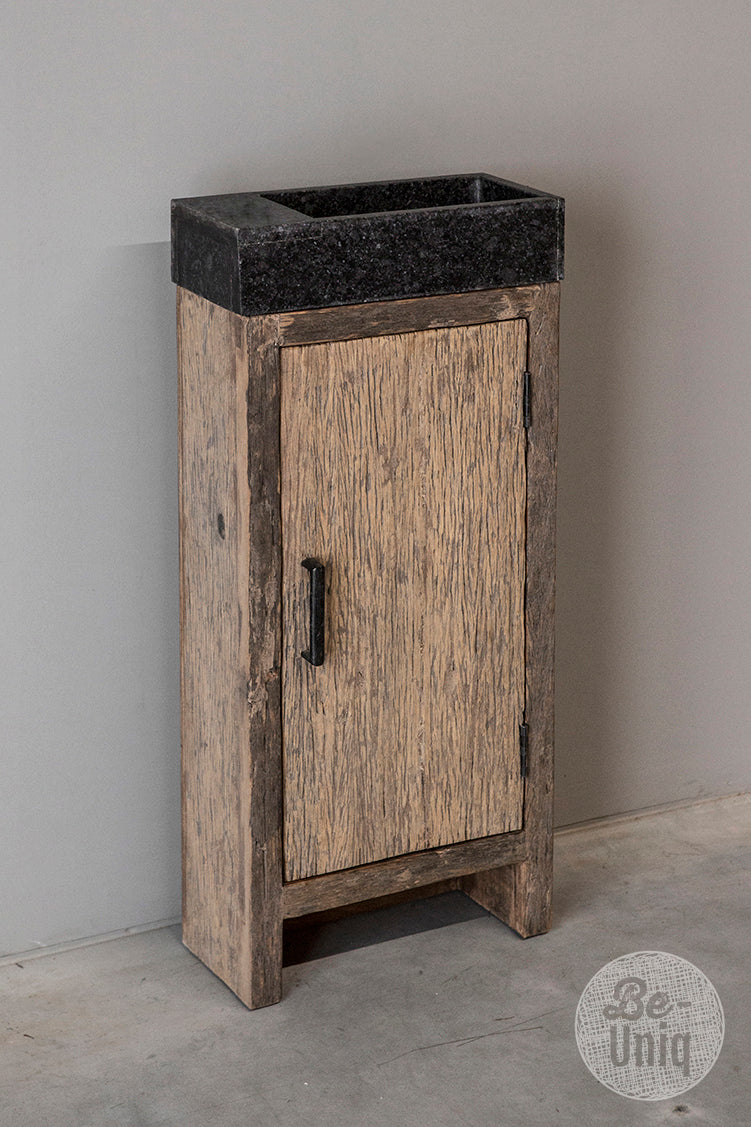 Toiletkastje met spoelbak zonder kraangat