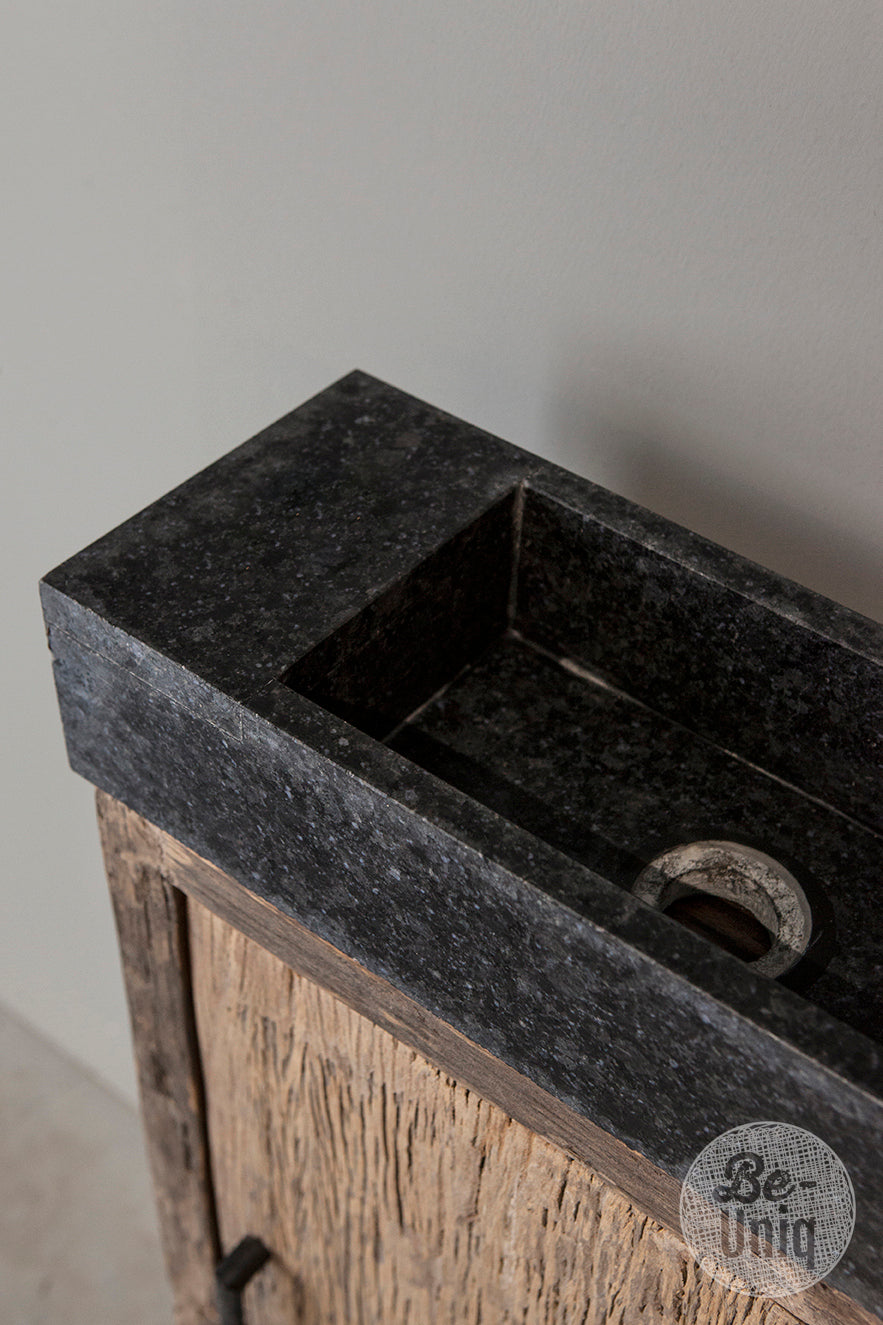 Toiletkastje met spoelbak zonder kraangat