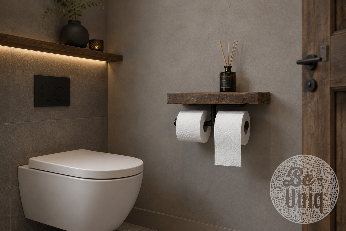 Toiletrolhouder Lia - oud hout