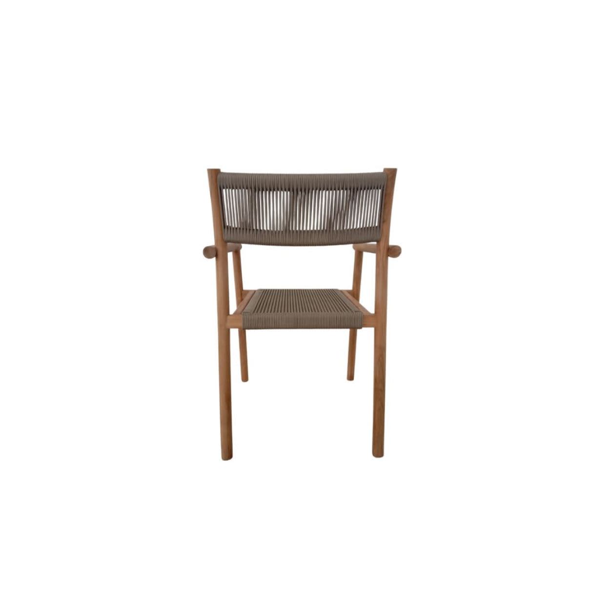 Stapelbare tuinstoel Lola - teak/rope - PR
