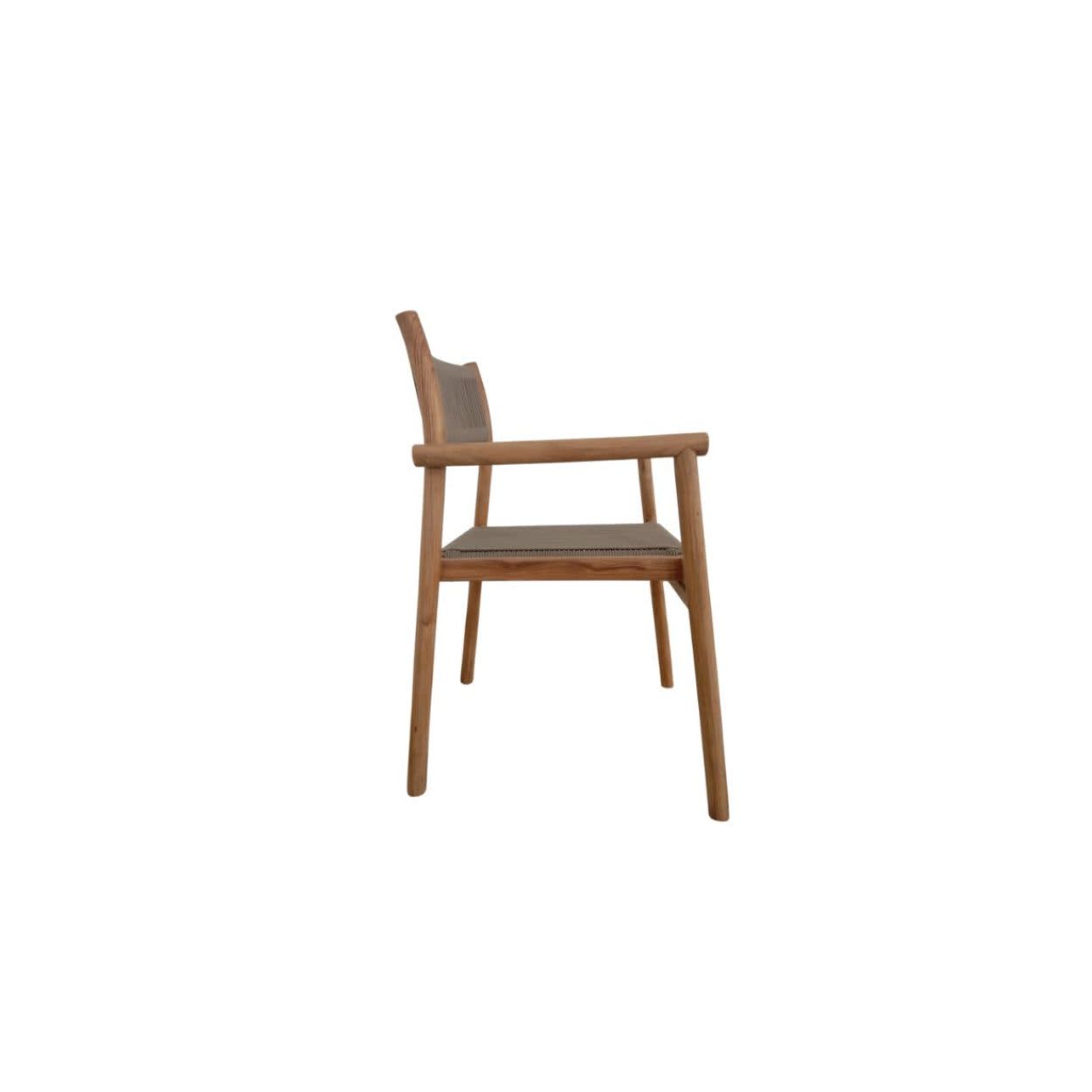 Stapelbare tuinstoel Lola - teak/rope - PR