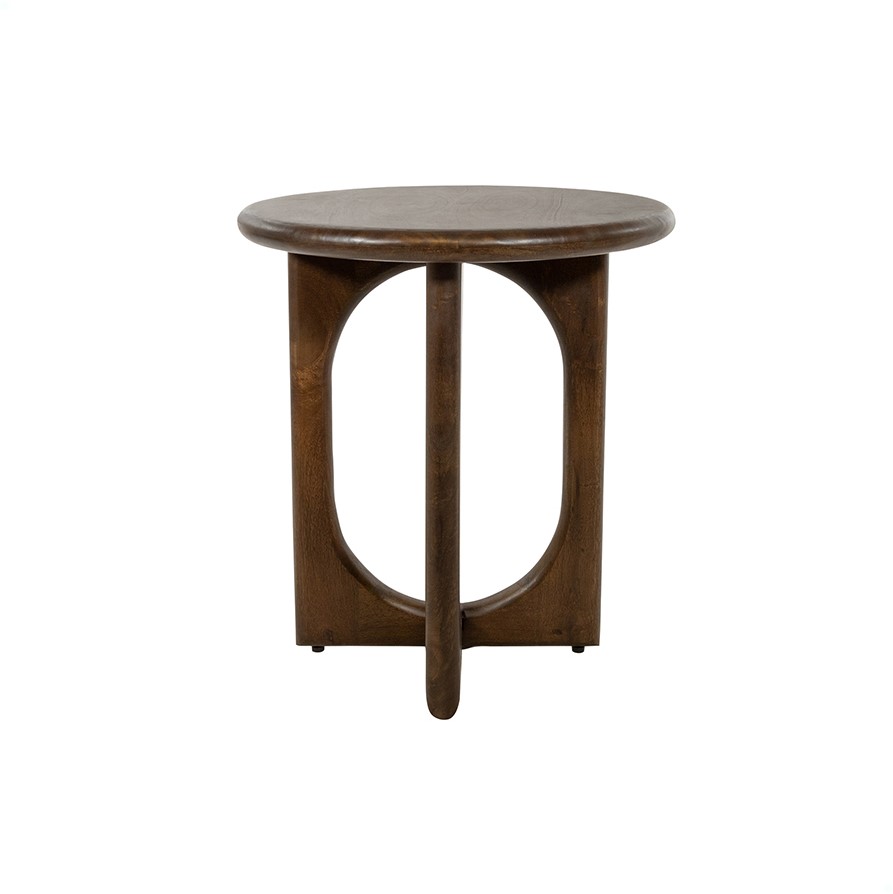 Table d’appoint Zodiac 50, bois de manguier noyer - NW