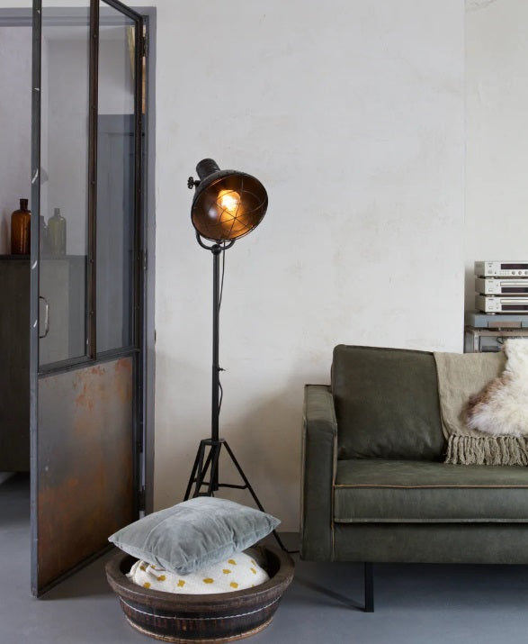 Zetel 2.5-zit Rodeo - ecoleer cognac, zwart of mosgroen - EEKH