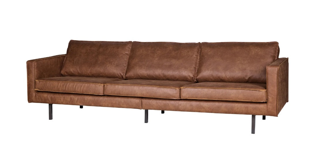 Zetel 3-zit Rodeo - ecoleer cognac of mosgroen - EEKH