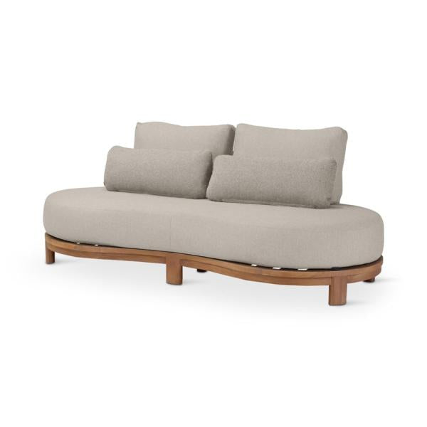 Fauteuil Ambon 2 places en teck naturel - VDC
