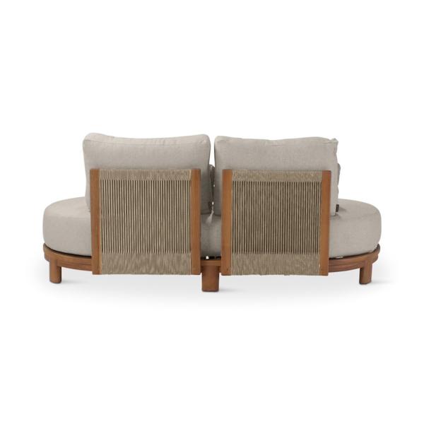 Fauteuil Ambon 2 places en teck naturel - VDC