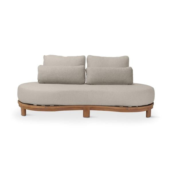 Fauteuil Ambon 2 places en teck naturel - VDC
