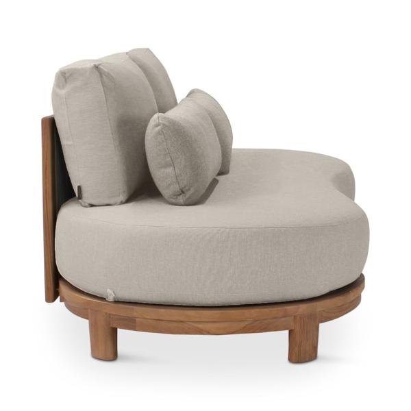 Fauteuil Ambon 2 places en teck naturel - VDC