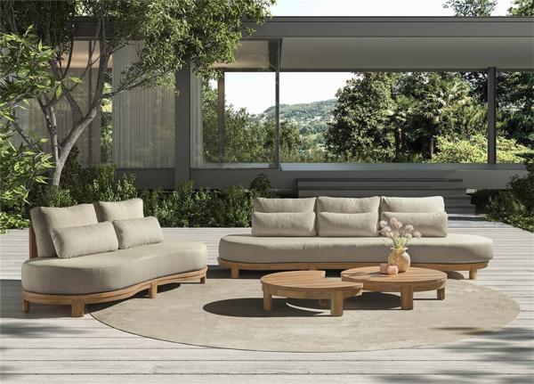 Fauteuil Ambon 2 places en teck naturel - VDC