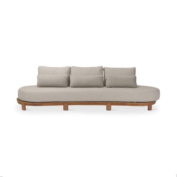 Fauteuil Ambon 3 places en teck naturel - VDC