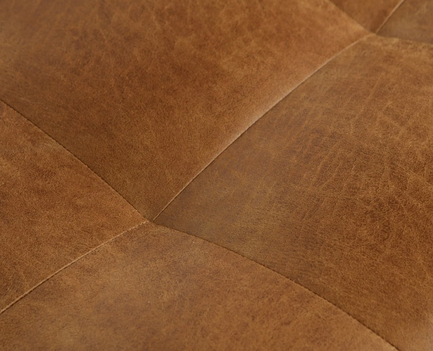 Zetel 2.5-zit Rodeo classic - ecoleer cognac, zwart of mosgroen - EEKH