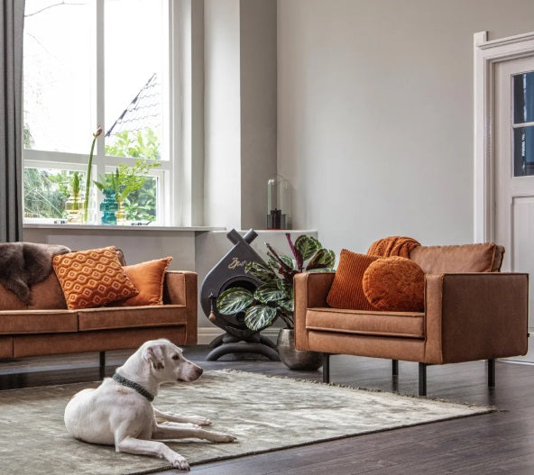 Clubzetel Rodeo - ecoleer cognac, zwart of mosgroen - EEKH