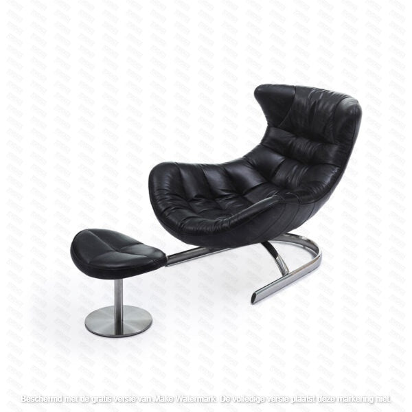 Voetbank Lay Back - demi cuir - LV