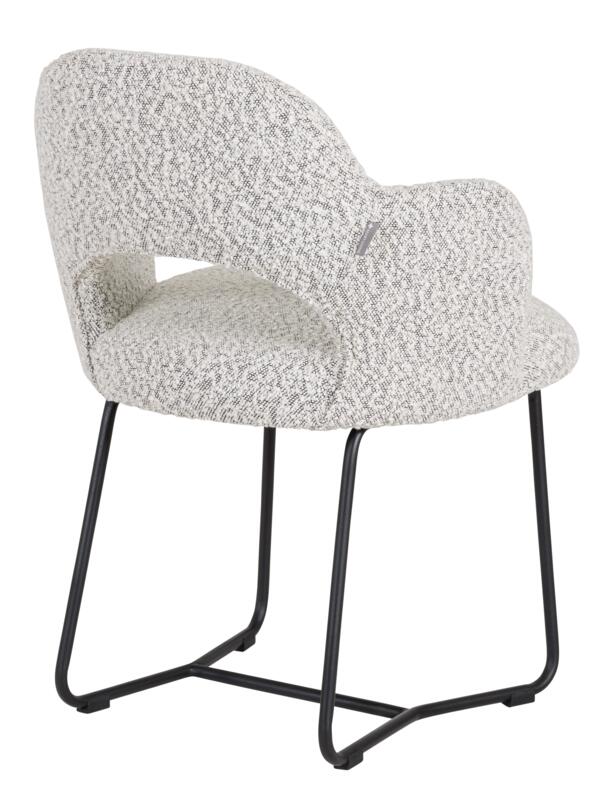 Fauteuil bouclé Vista gris clair - DTP