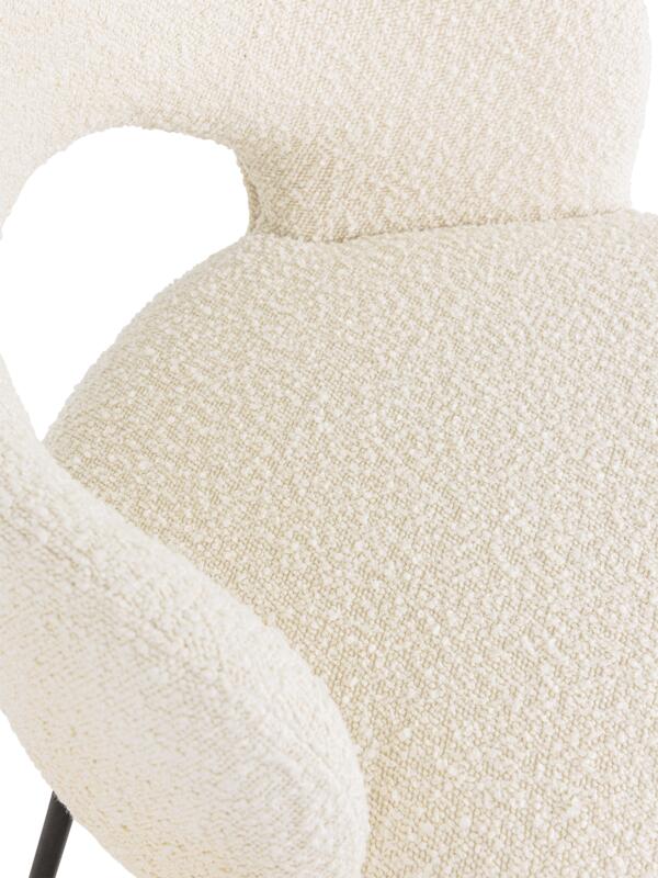 Fauteuil Vista bouclé naturel - DTP
