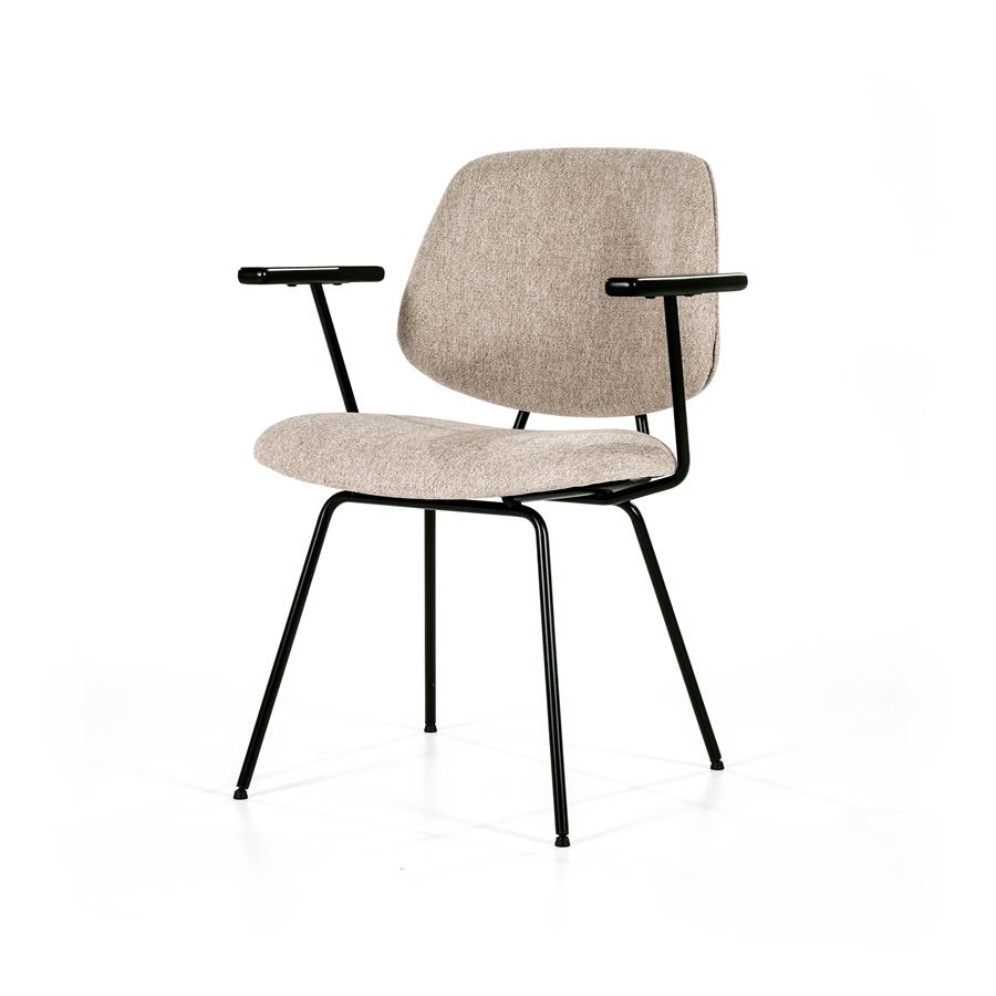 Fauteuil Lynn : beige, gris ou rose - ELEO
