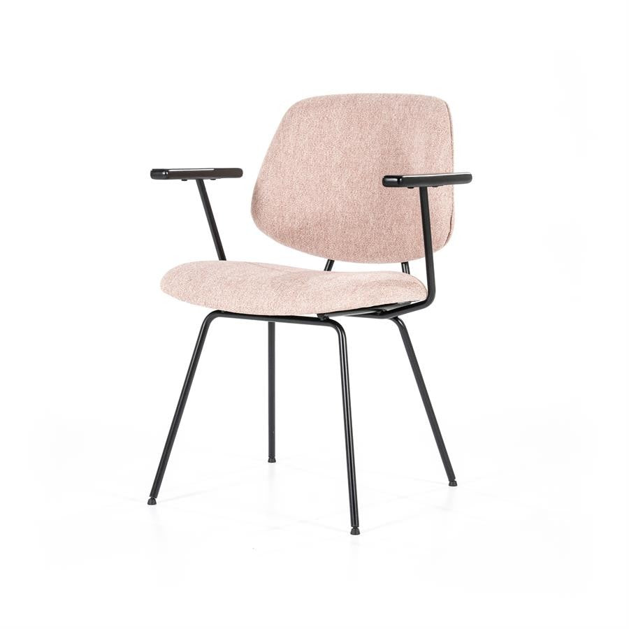 Fauteuil Lynn : beige, gris ou rose - ELEO