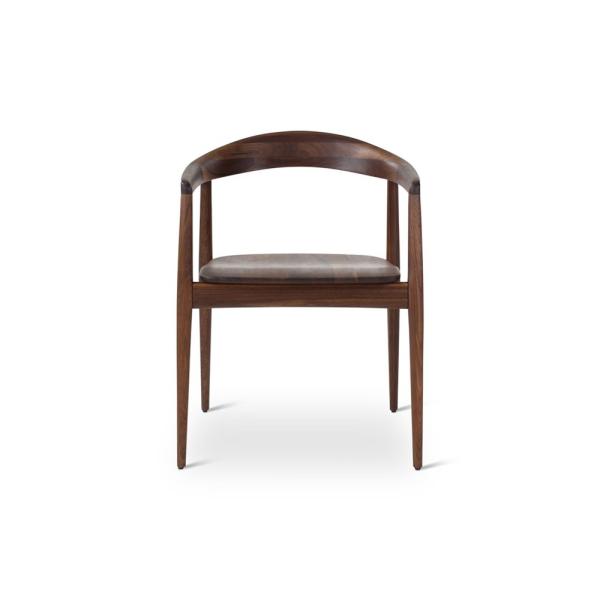 Armstoel Pura - naturel, zwart of walnoot - VDC