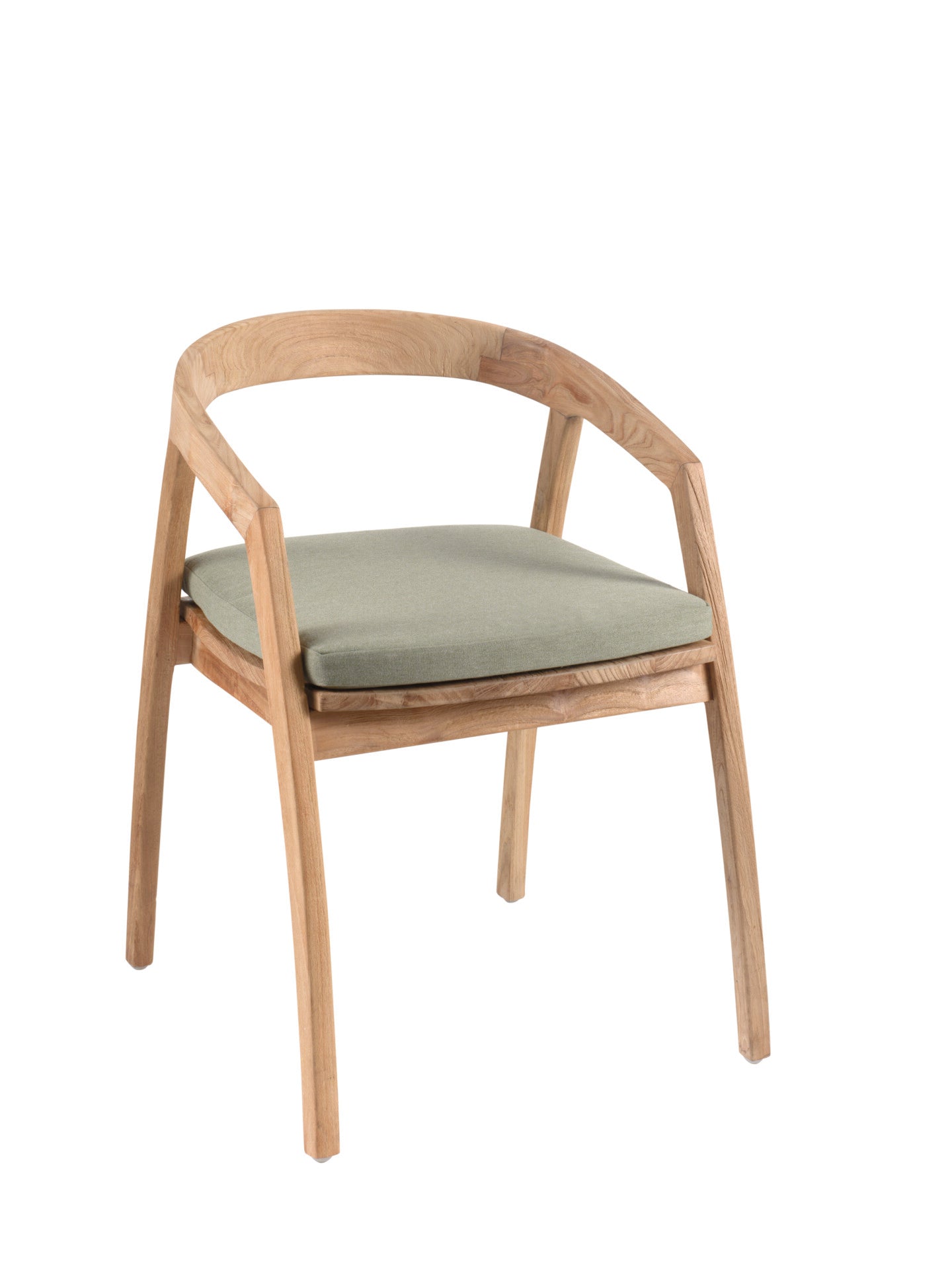 Fauteuil Jakarta en teck massif avec coussin - GS