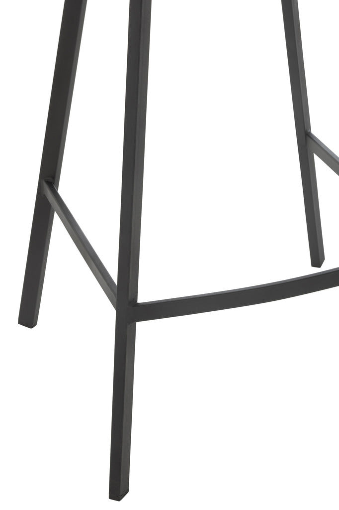 Barstoel Kent Metaal/Polyester Bruin - J-LINE