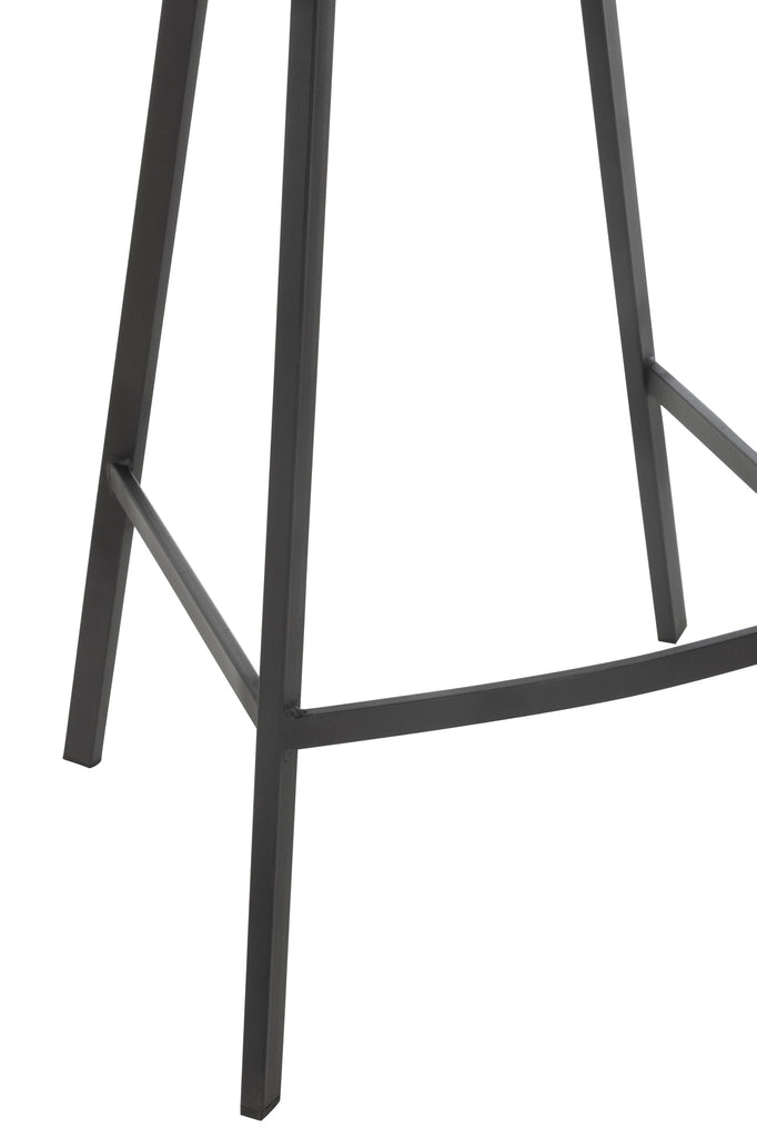 Barstoel Kent Metaal/Polyester Bruin - J-LINE