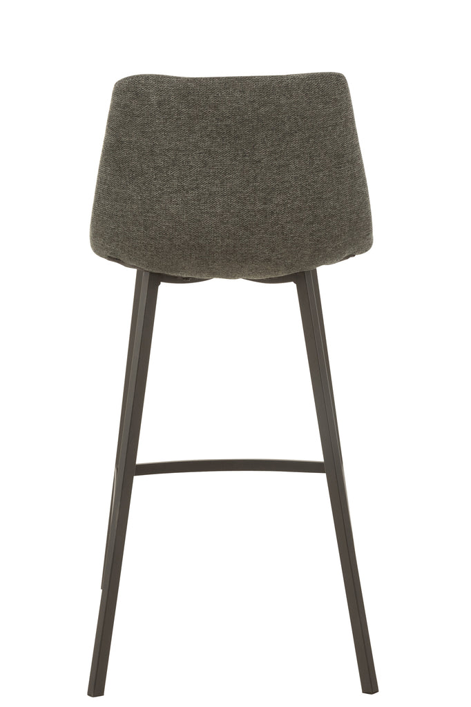 Barstoel Stephane Textiel/Metaal donkergrijs - J-LINE