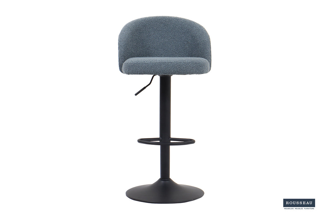 Barstoel 'Arda' Bouclé Blauw RS